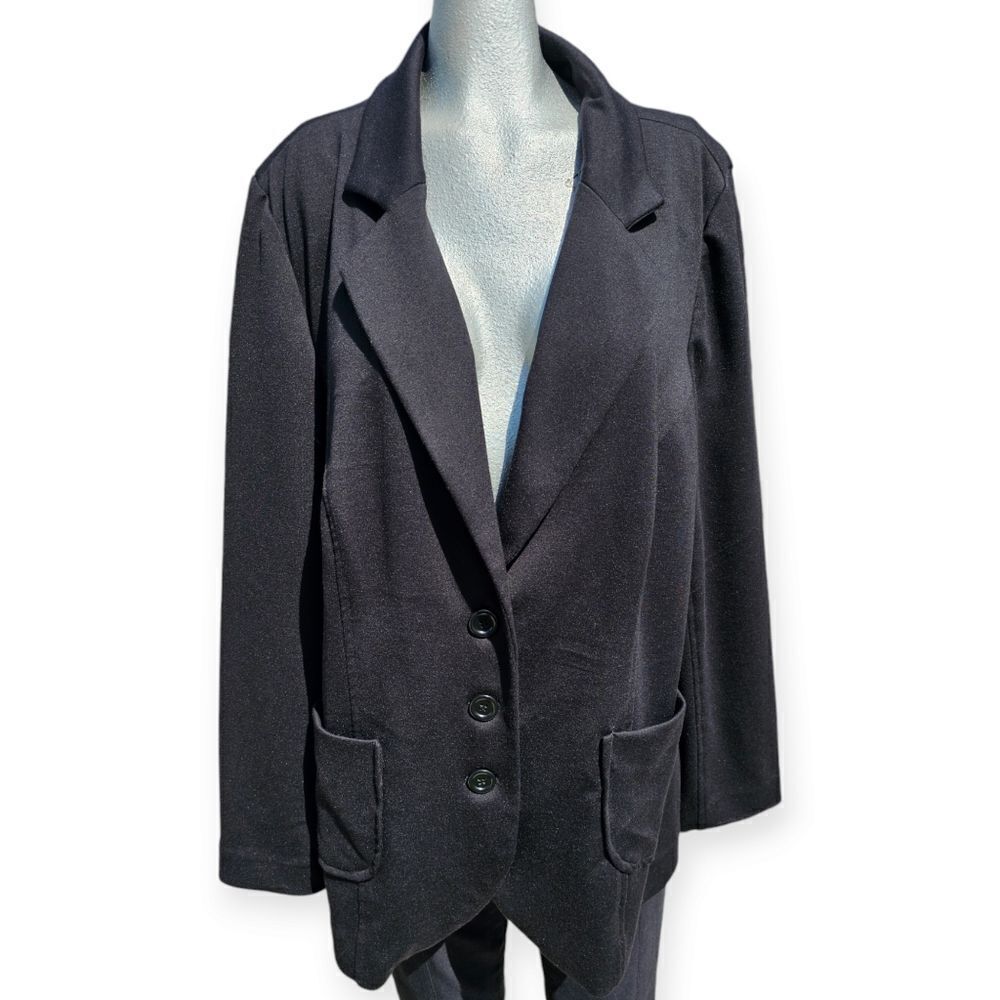 🖤 Penningtons Relaxed Fit Blazer – Black | Size 20 | Stretch ✨👔